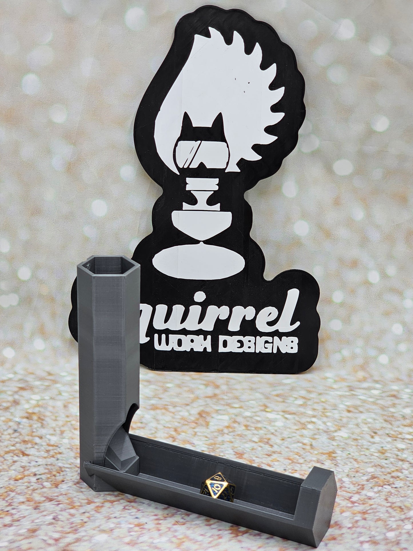 Vertical dice tower