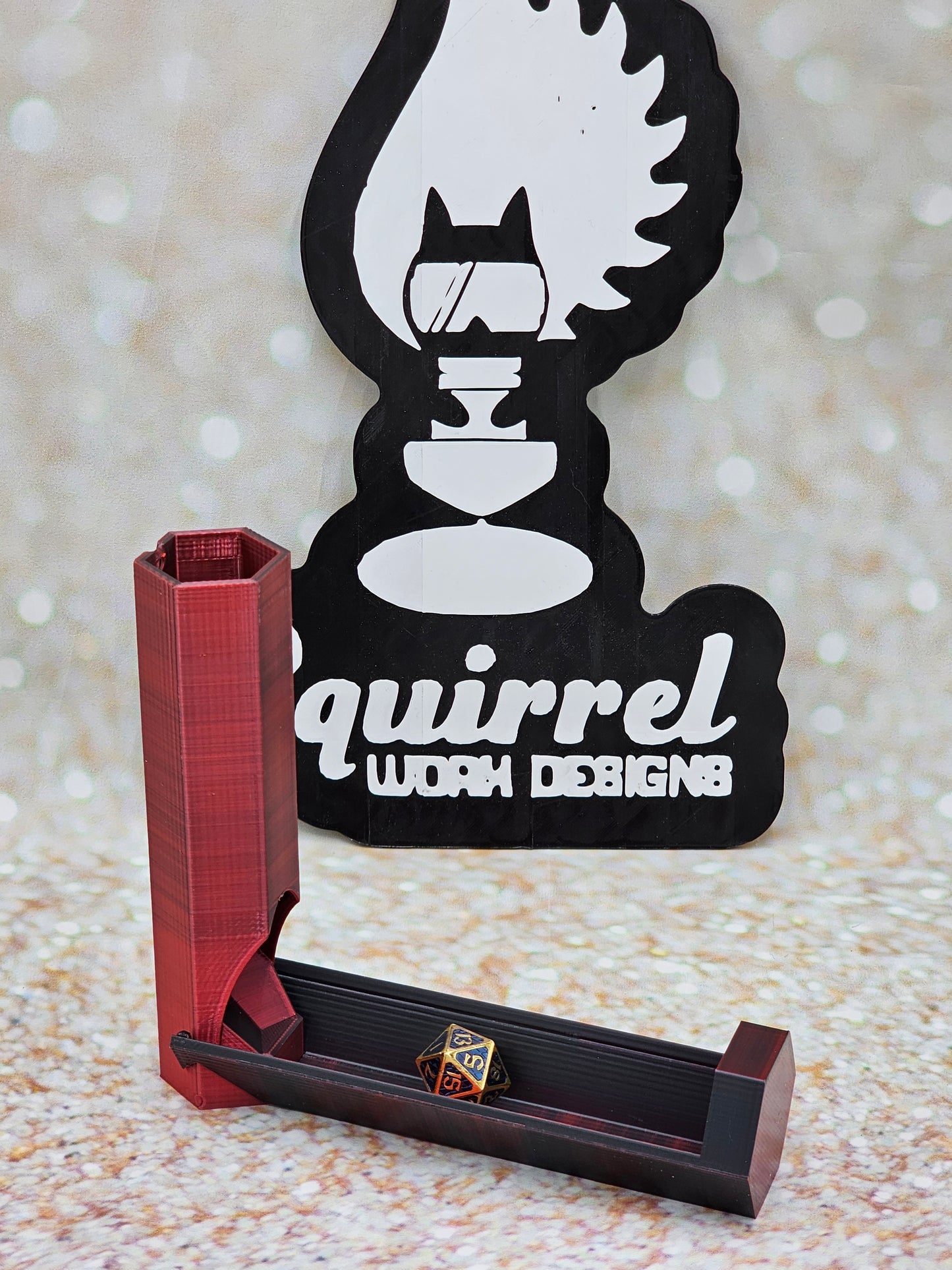 Vertical dice tower
