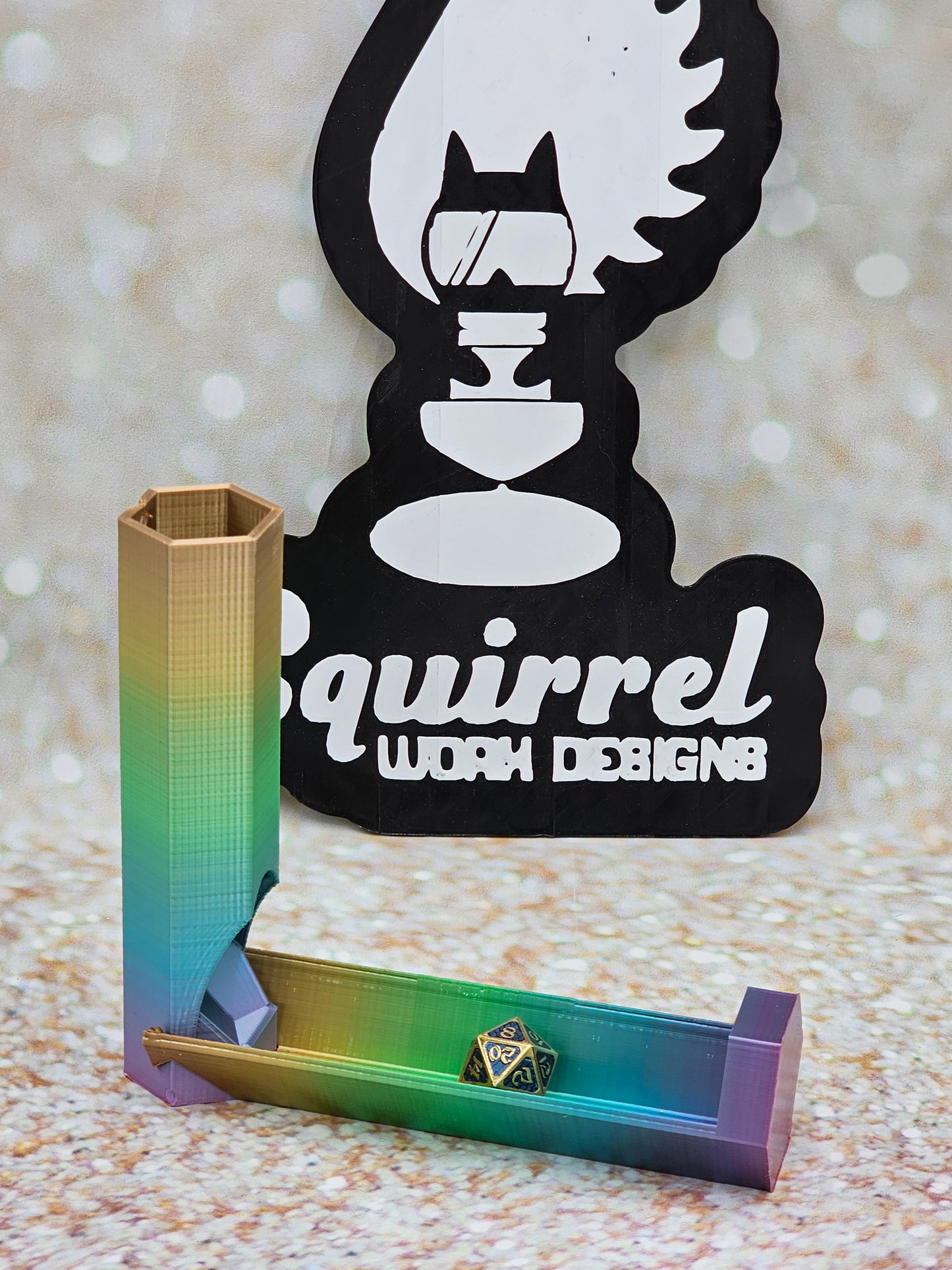 Vertical dice tower