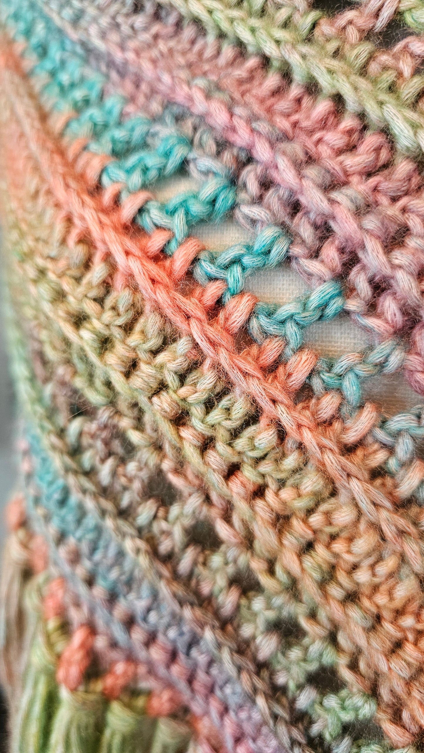 Wild Oleander Hooded Scarf (Radiant Rainbow)
