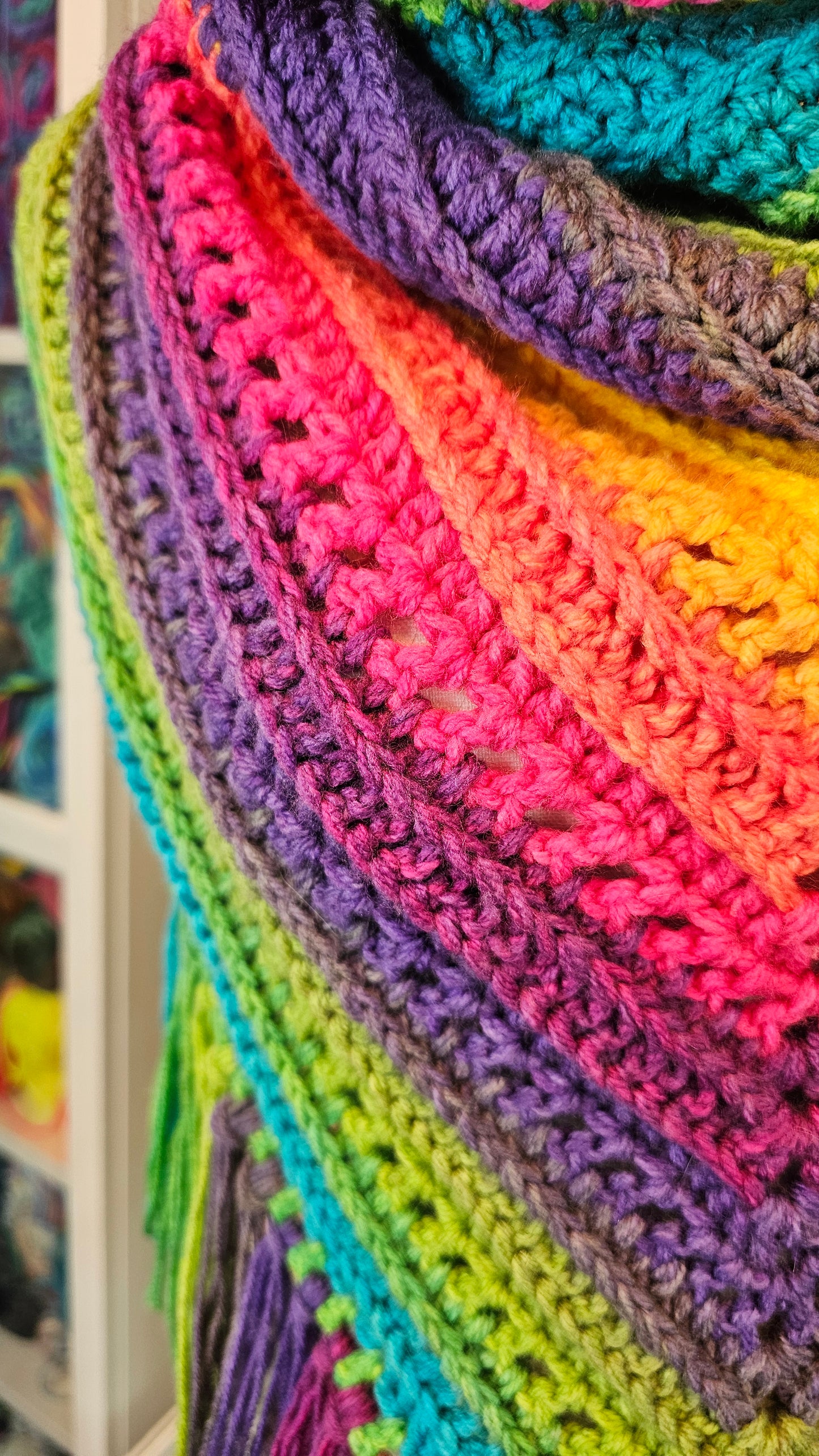 Wild Oleander Hooded Scarf (Gnome)