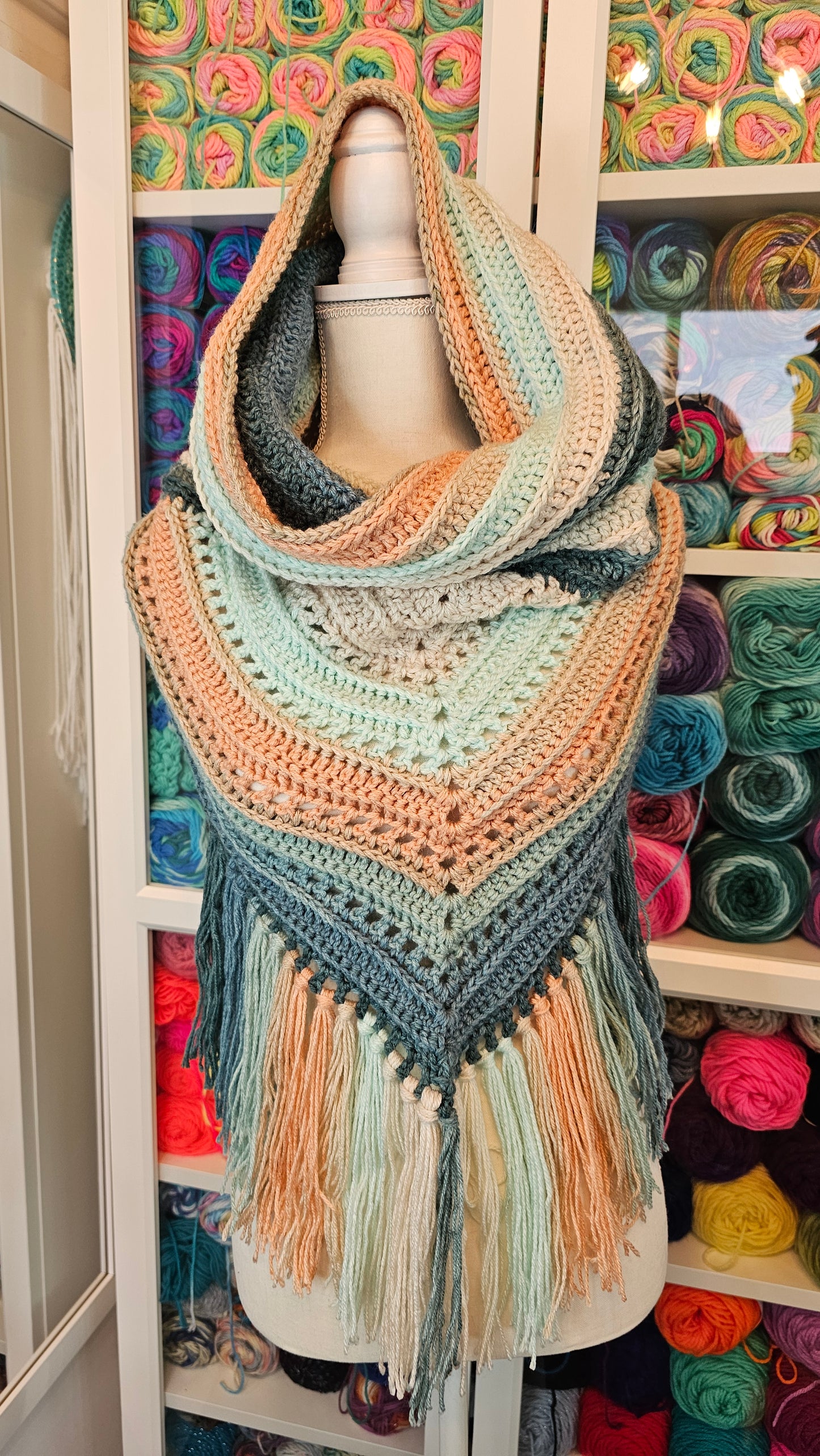 Wild Oleander Hooded Scarf (Desert Dreams)