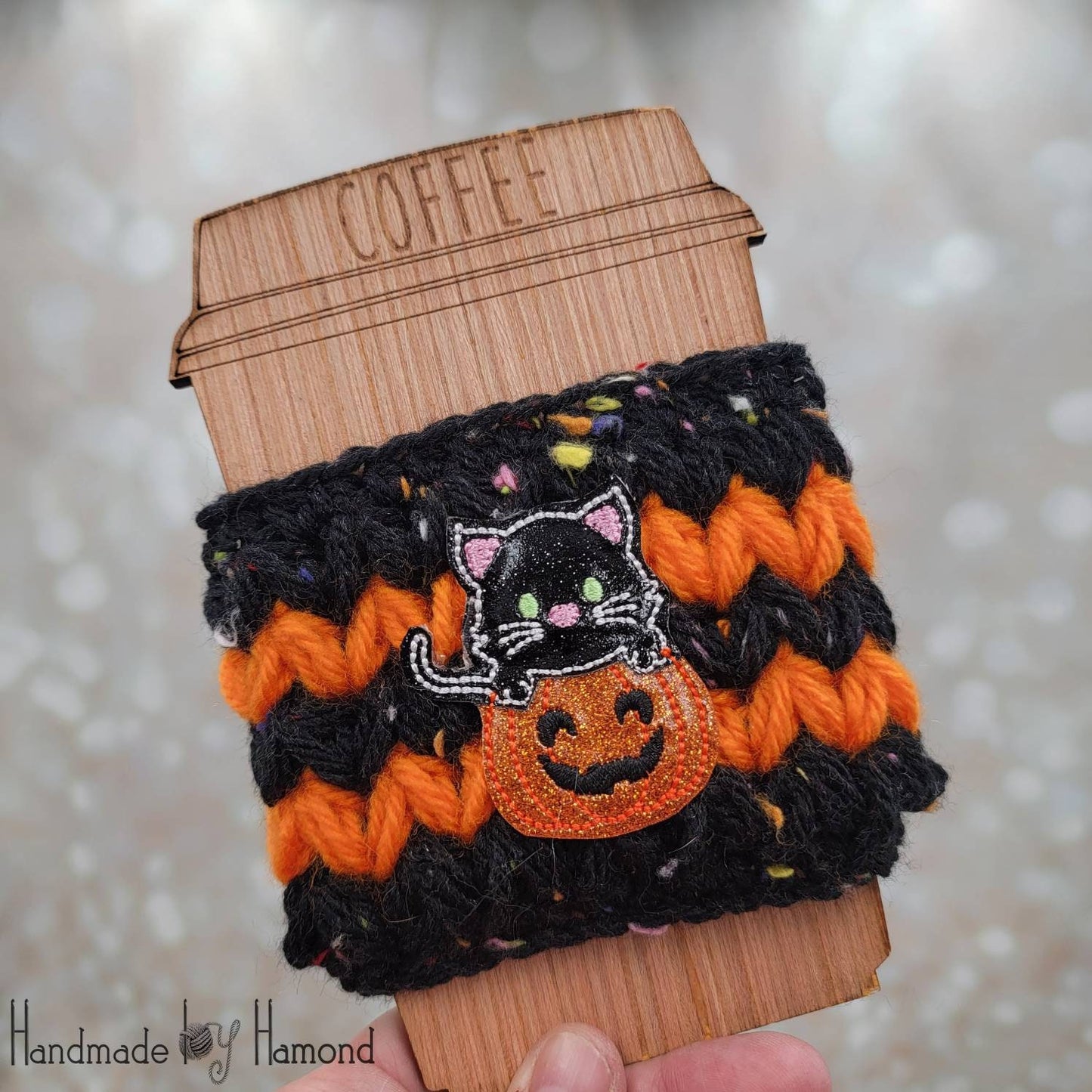 Halloween Coffee Cozies, Hot Coffee Sleeve, Iced Drink Sleeve