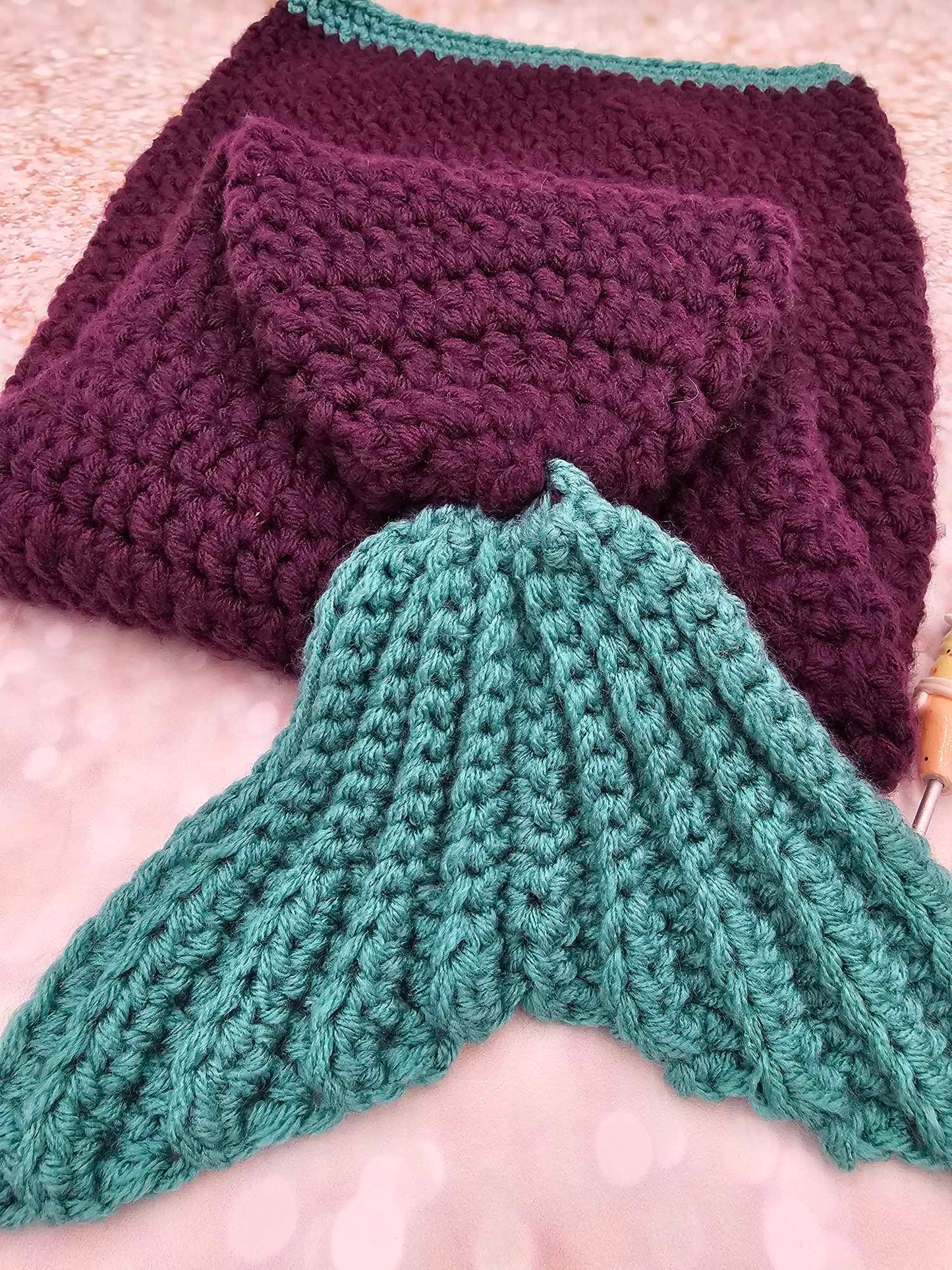 Toddler Mermaid Tail Blanket