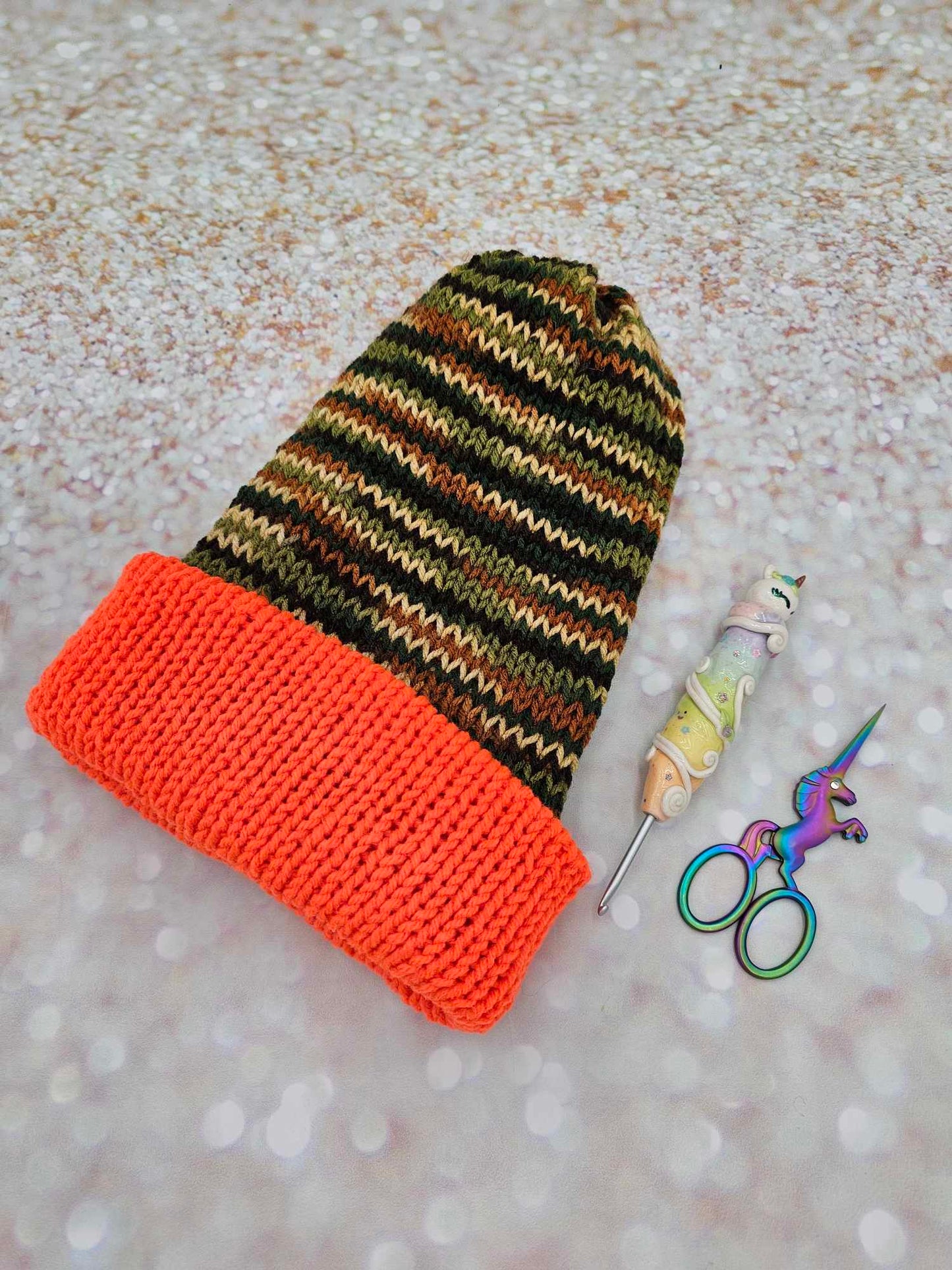 Knit Beanie with Brim