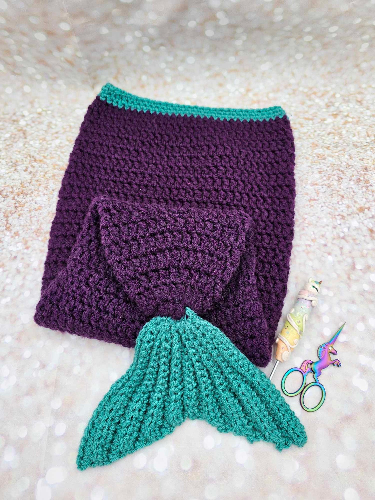 Toddler Mermaid Tail Blanket