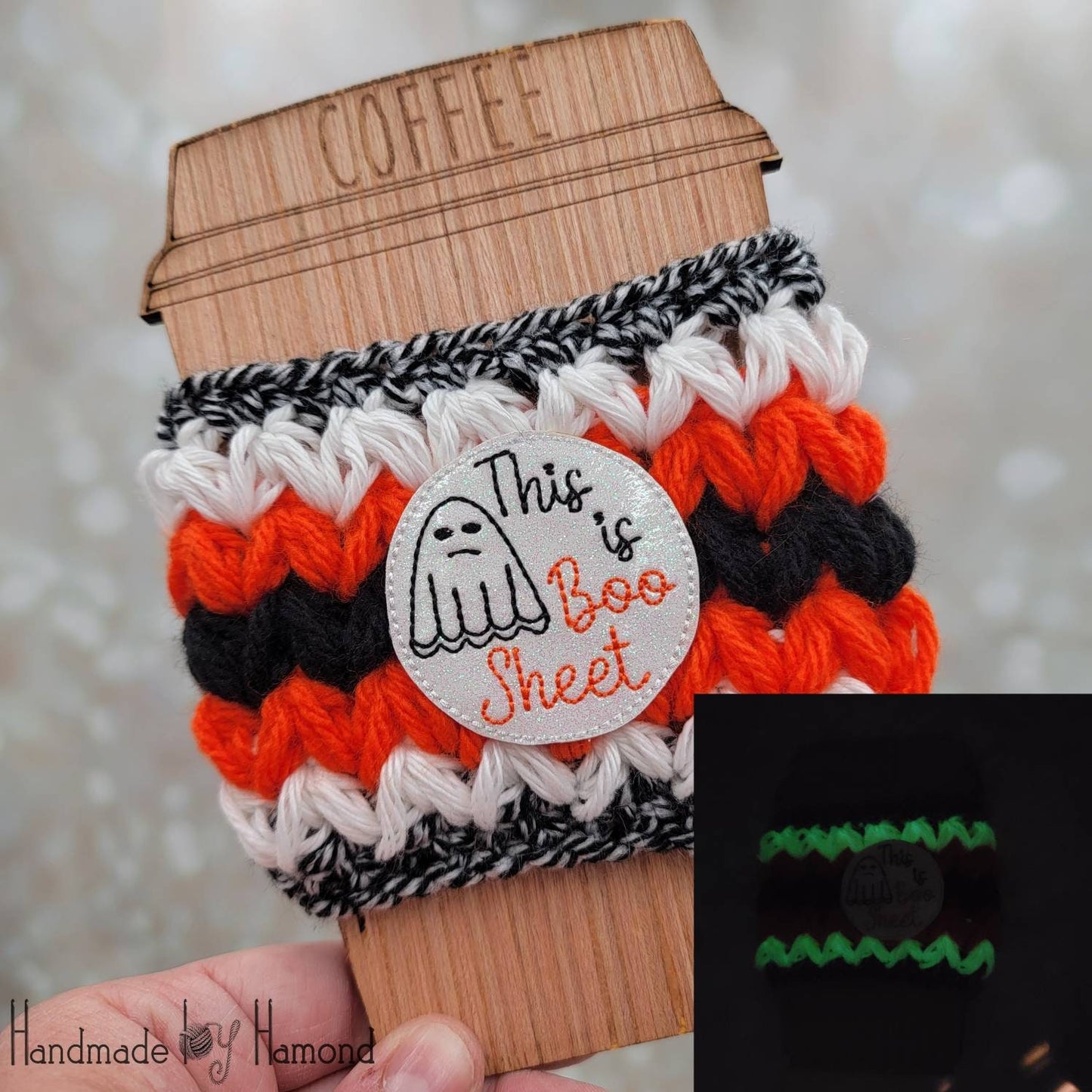 Halloween Coffee Cozies, Hot Coffee Sleeve, Iced Drink Sleeve