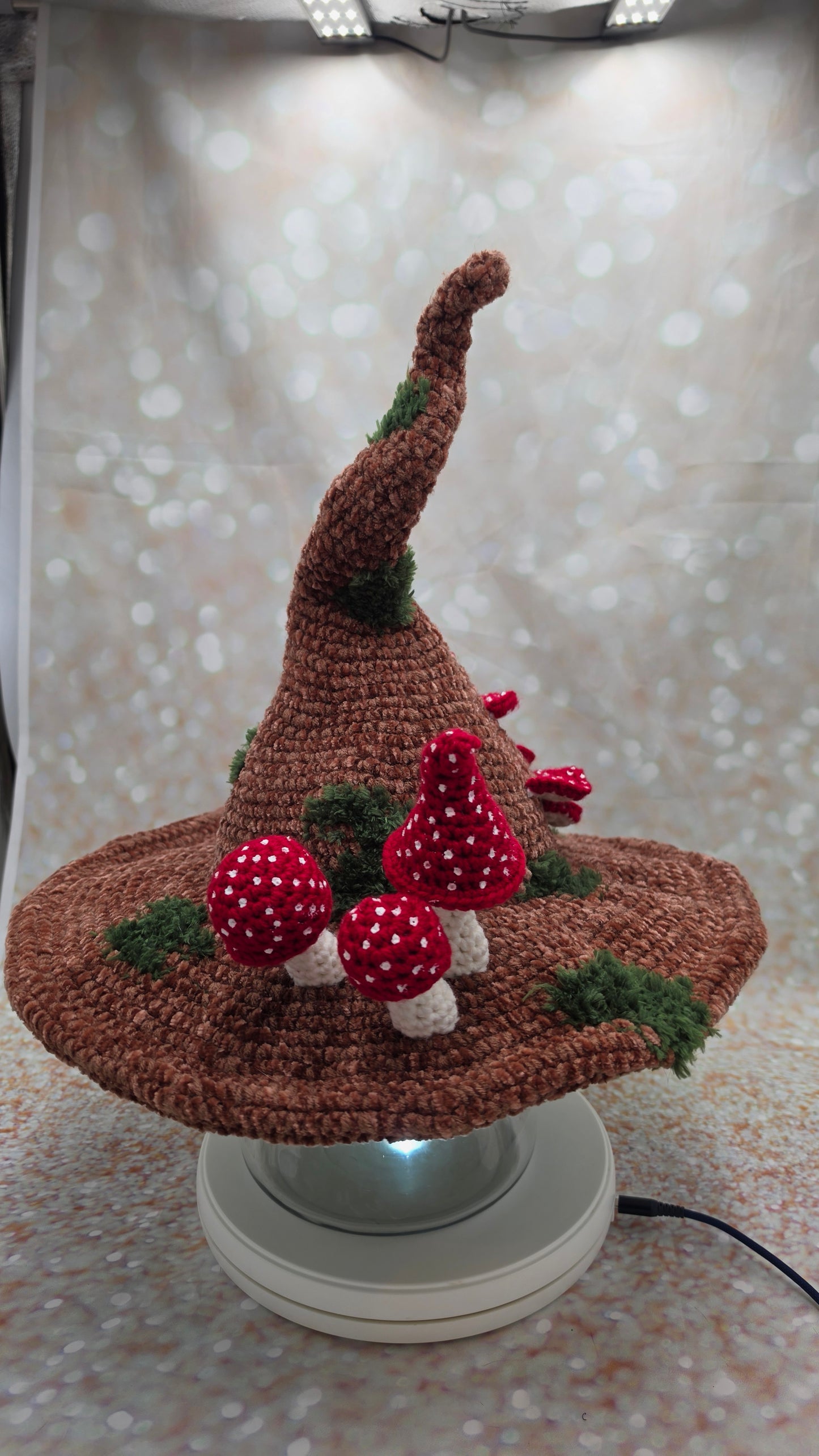 Mossy Mushroom Twisted Toadstool Hat