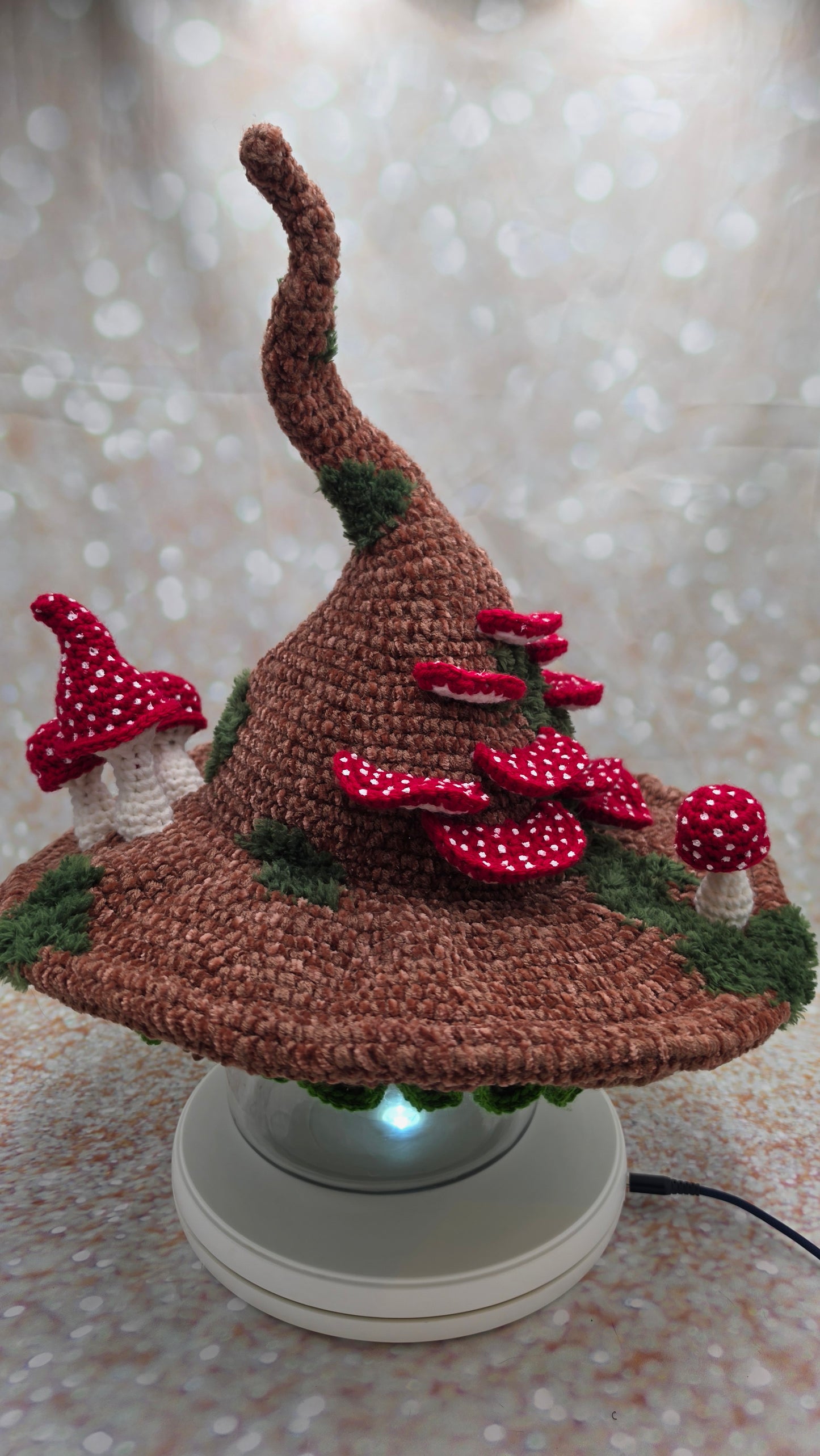 Mossy Mushroom Twisted Toadstool Hat