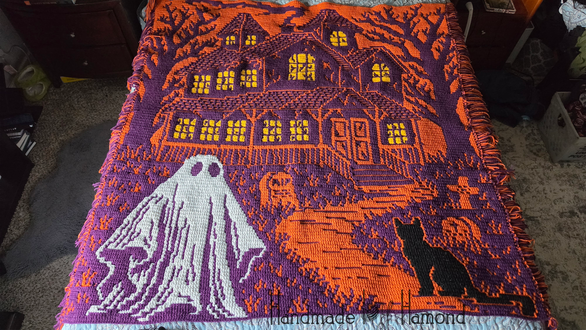 Phantom Manor Mosaic Crochet Blanket