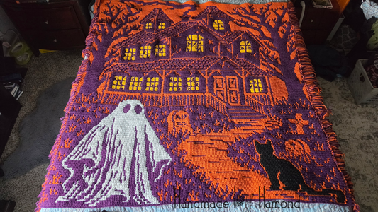 Phantom Manor Mosaic Crochet Blanket