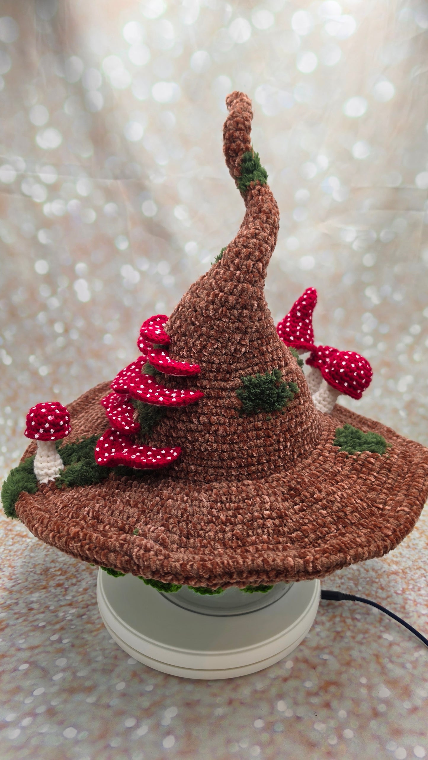 Mossy Mushroom Twisted Toadstool Hat