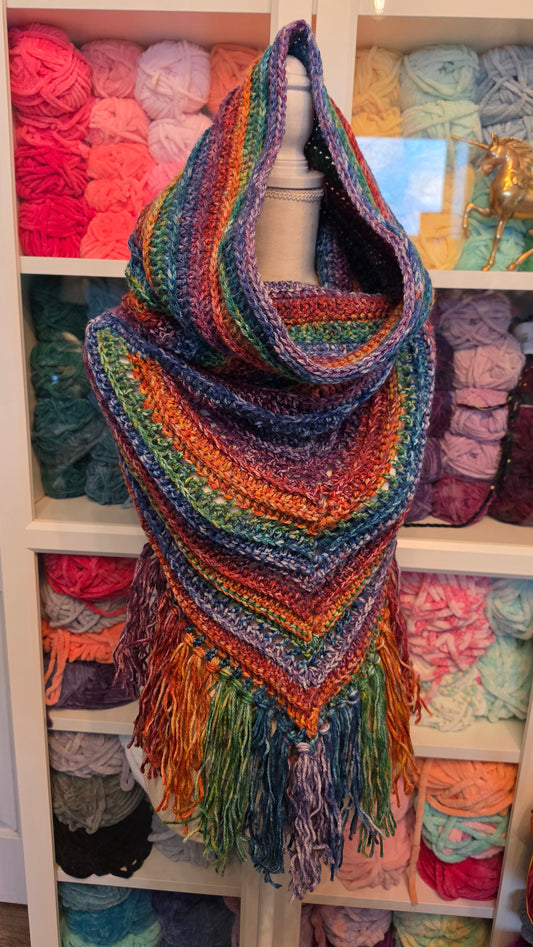 Wild Oleander Hooded Scarf Crayon Box