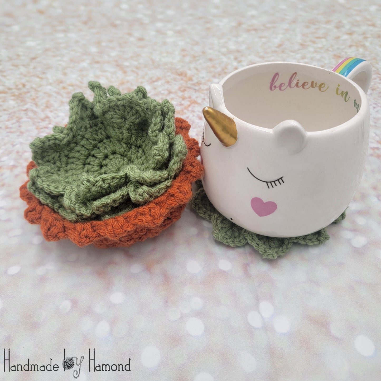 Crochet Succulent Coasters